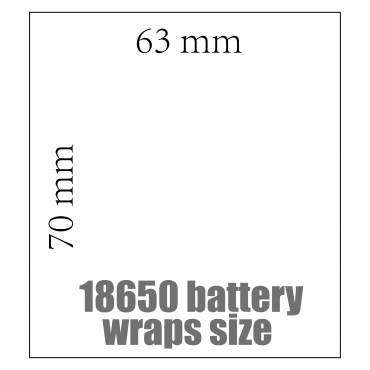 18650 battery wraps 