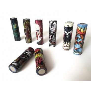 Darknes series 18650 battery wraps 80pcs/lot