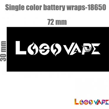 Single color battery wraps-18650