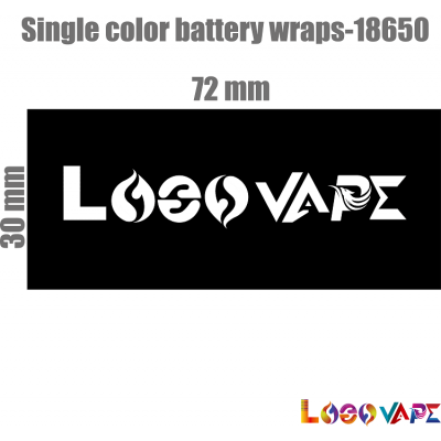 Single color battery wraps-18650